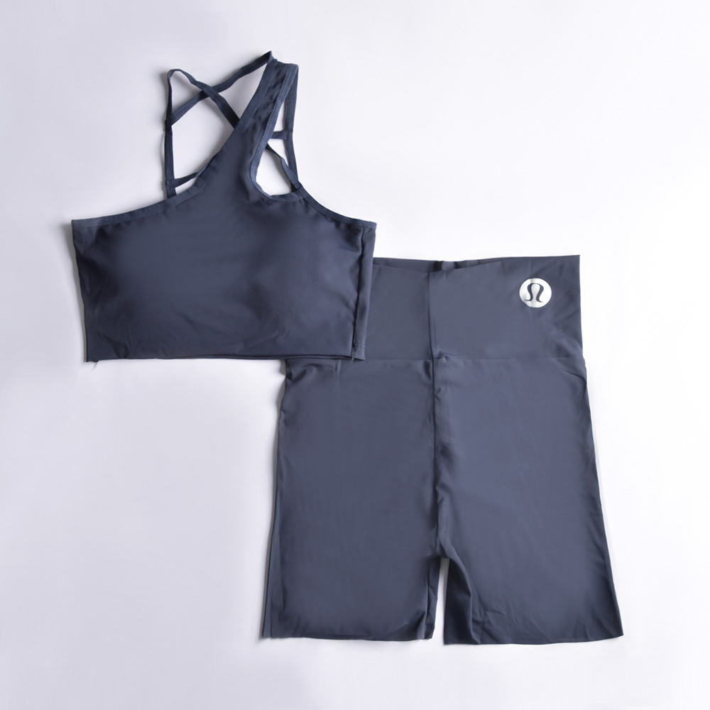 ست نیم تنه و بایکر اسپاندکس/ رومی مدل 7106