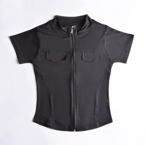 تیشرت زیپ دار کد 28 / اسپاندکس مدل 30028